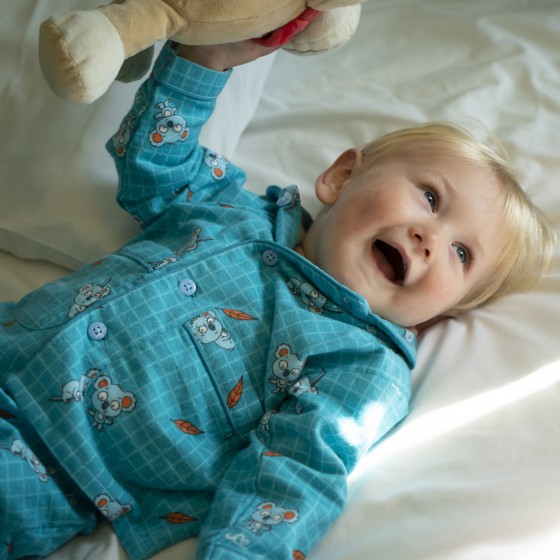 Pyjama boutonné enfant en pilou JUSQU'AU LEVER DU JOUR - Koala