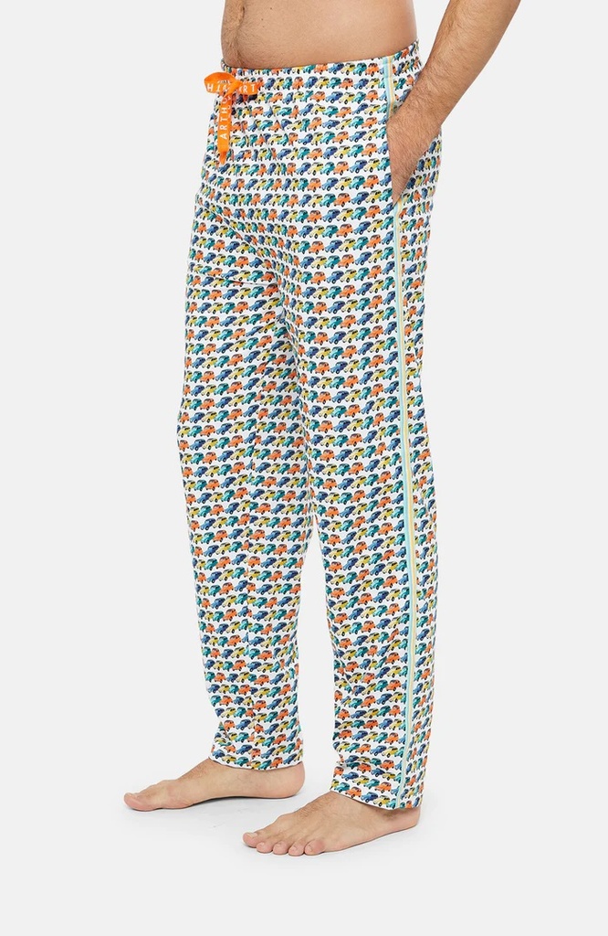 Pyjama Long 100% coton bio ARTHUR "2 Chevaux" ULY - Multicolore 2CVE23