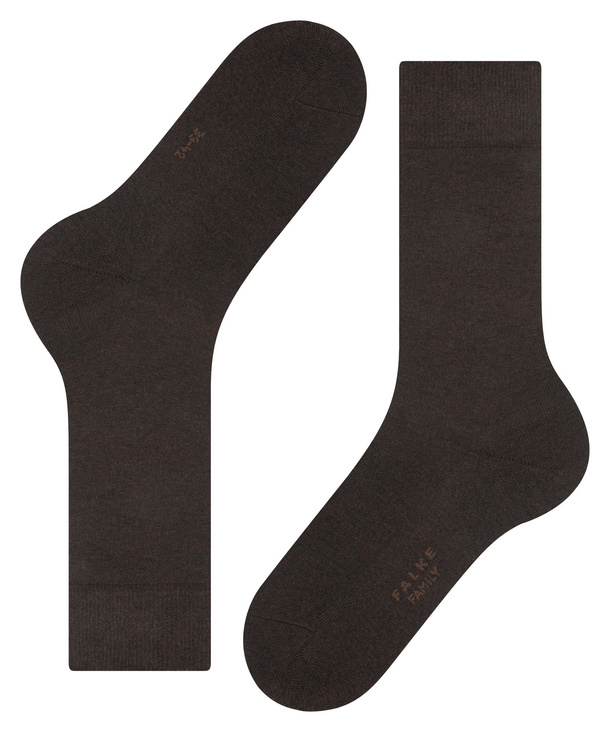 Chaussettes Hommes Coton FALKE "Family We Care" 14657 - Dark brown 5450