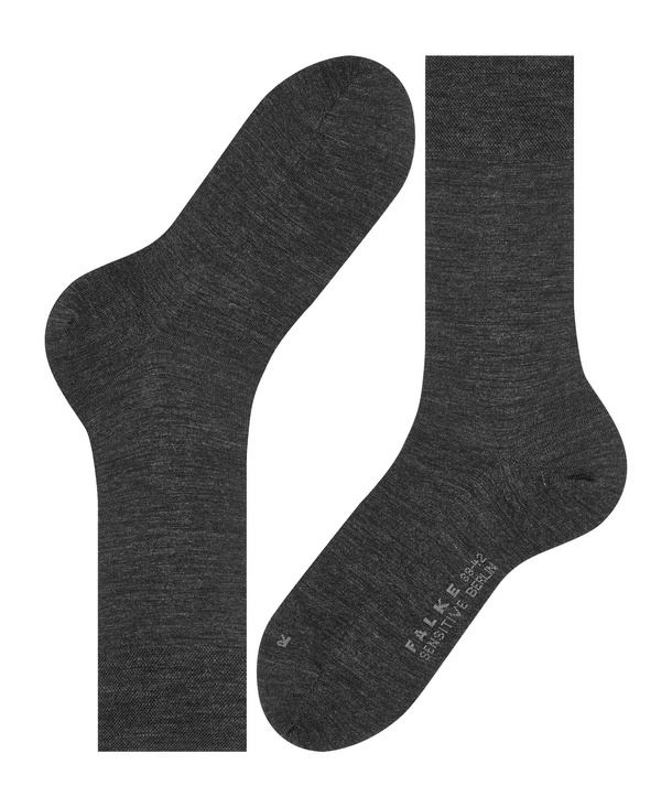 Chaussettes Hommes sans élastique FALKE "Berlin"14416 - Anthracite 3080