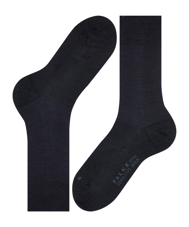 Chaussettes Hommes sans élastique FALKE "Berlin"14416 - Dark navy 6370