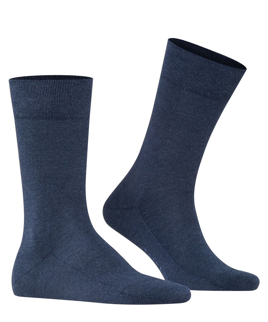 Chaussettes Hommes sans élastique FALKE "London"14616 - Navyblue mel 6490