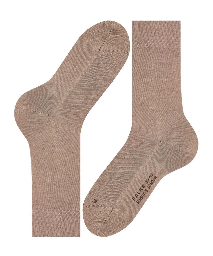 Chaussettes Hommes sans élastique FALKE "London"14616 - Nutmeg mel 5410