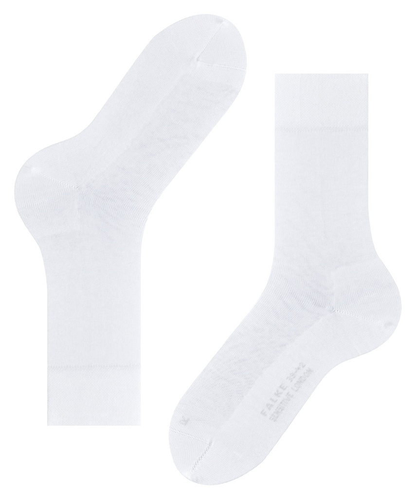 Chaussettes Hommes sans élastique FALKE "London"14616 - White 2000