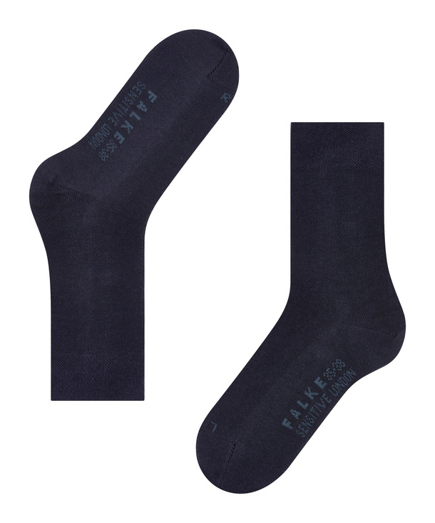 Chaussettes coton dame FALKE "Sensitive London" 47686 - Dark navy 6379