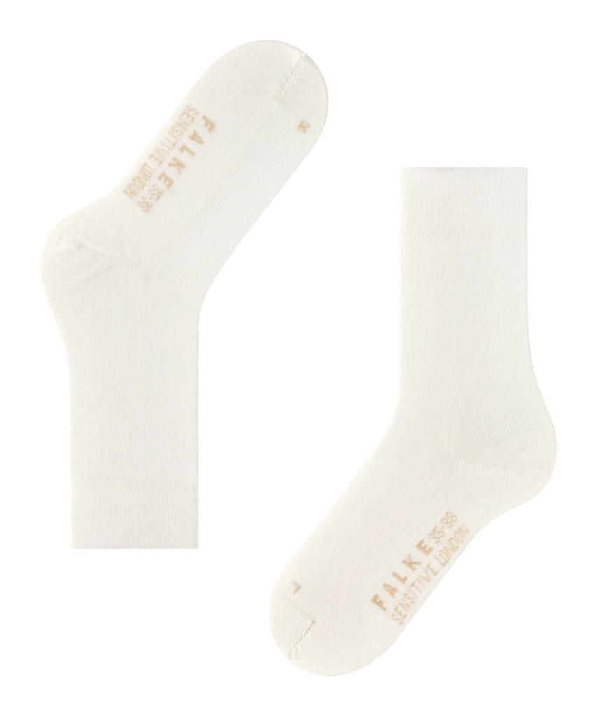 Chaussettes coton dame FALKE "Sensitive London" 47686 - Off white 2049