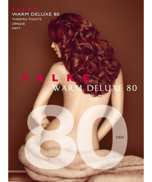 Collant Opaque 80 deniers FALKE "Warm Deluxe 80" 40112 - Marine 6179