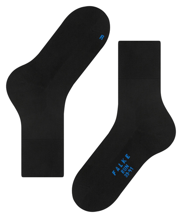 Chaussettes de sport Unisex FALKE "Run" 16605 - Black 3000