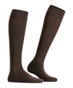 Chaussettes 3/4 laine sans élastique dame FALKE "Berlin Sensitive" 47416 - Dark brown 5239