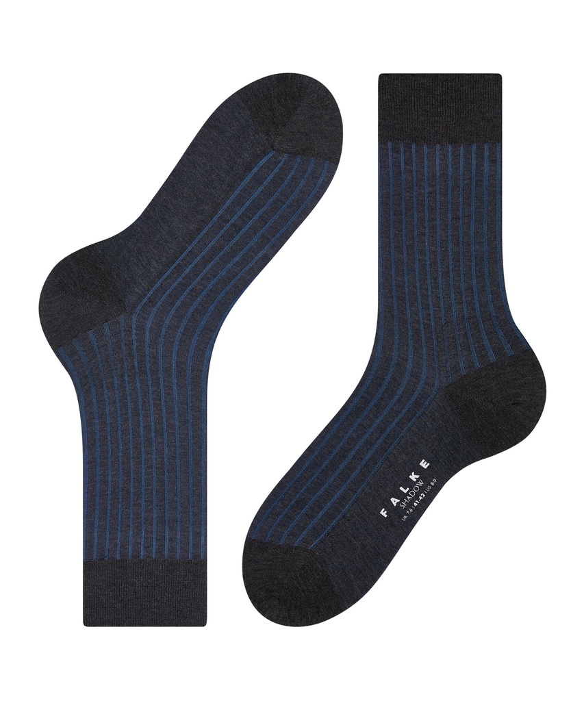 Chaussettes Hommes 100% fil d'écosse FALKE "Shadow"14648 - Anthracite mel 3191