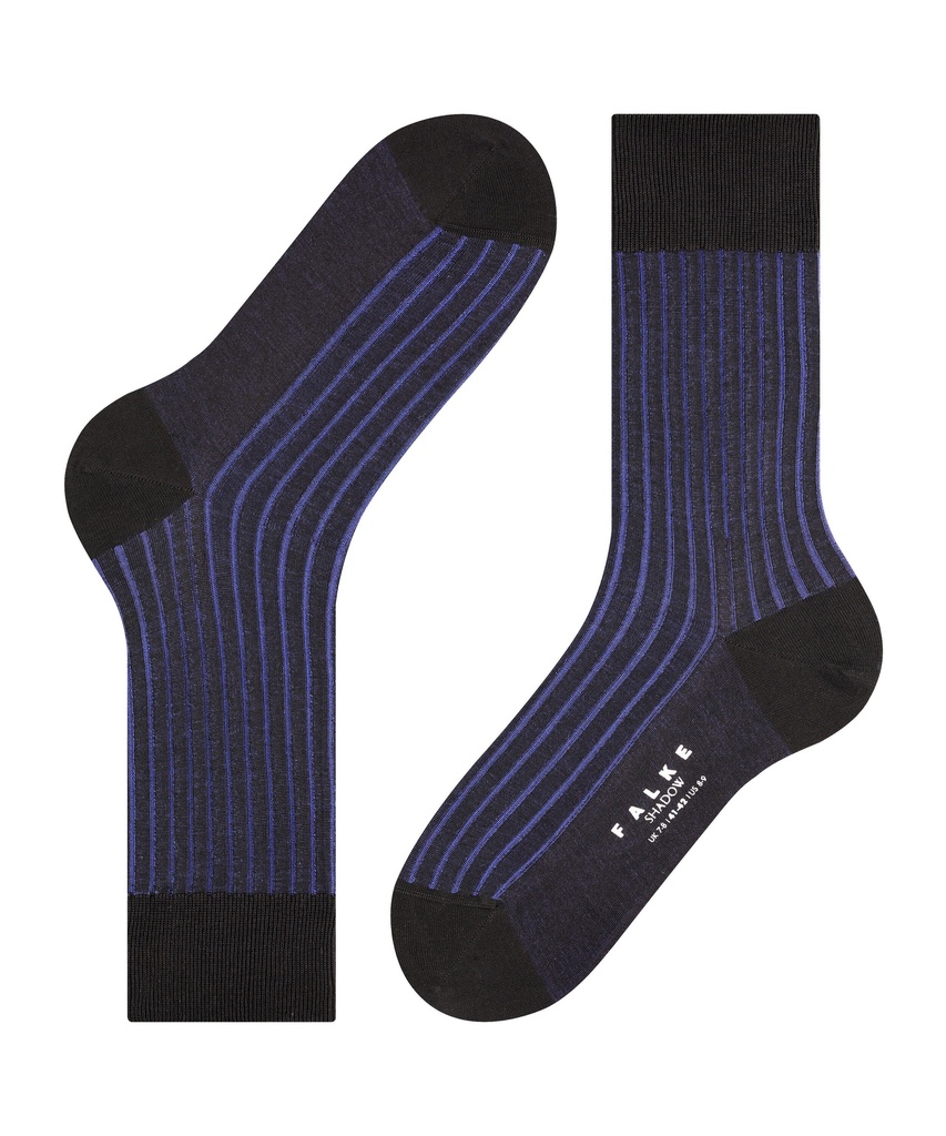 Chaussettes Hommes 100% fil d'écosse FALKE "Shadow"14648 - Black 3003