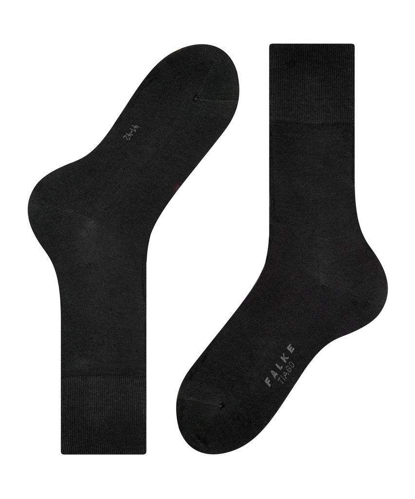 Chaussettes Hommes 100% fil d'écosse FALKE "Tiago" 14662 - Black 3000