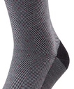 Chaussettes Hommes sans élastique Fantaisie FALKE "Herringbone"12492 - Black 3000