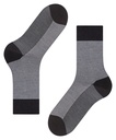 Chaussettes Hommes sans élastique Fantaisie FALKE "Herringbone"12492 - Black 3000