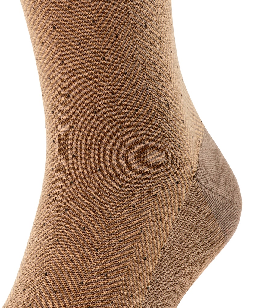 Chaussettes Hommes sans élastique Fantaisie FALKE "Herringbone"12492 - Hazel 5082