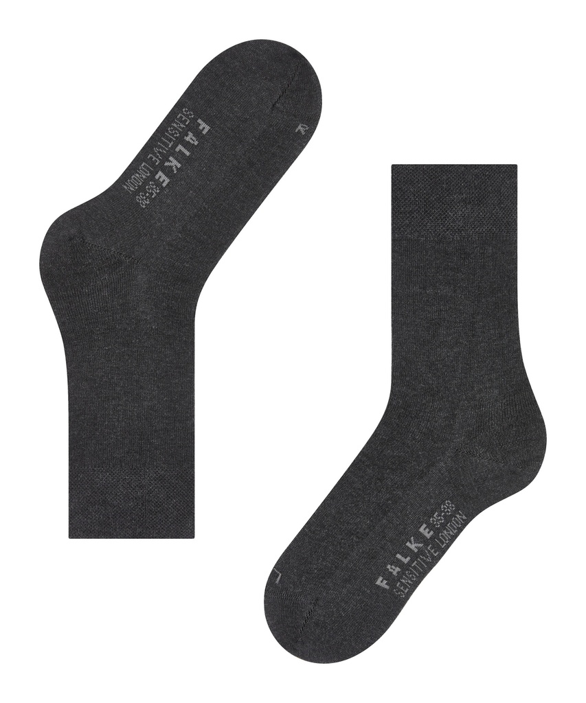 Chaussettes coton dame FALKE "Sensitive London" 47686 - Anthracite 3089