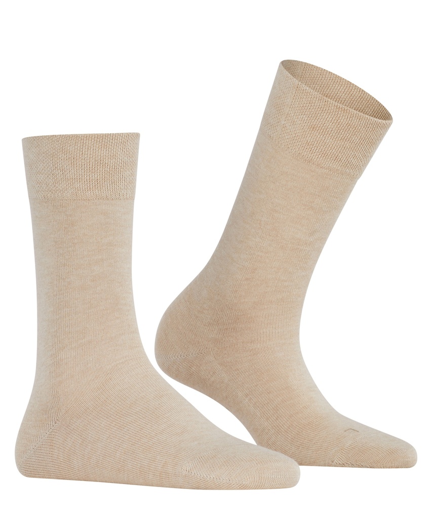 Chaussettes coton dame FALKE "Sensitive London" 47686 - Sand mel 4659