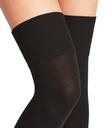 Chaussettes dessus genoux dame FALKE "Overknie Striggings" 46860 - Black 3009