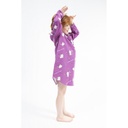 Chemise de nuit enfant en pilou JUSQU'AU LEVER DU JOUR - Chat Rose