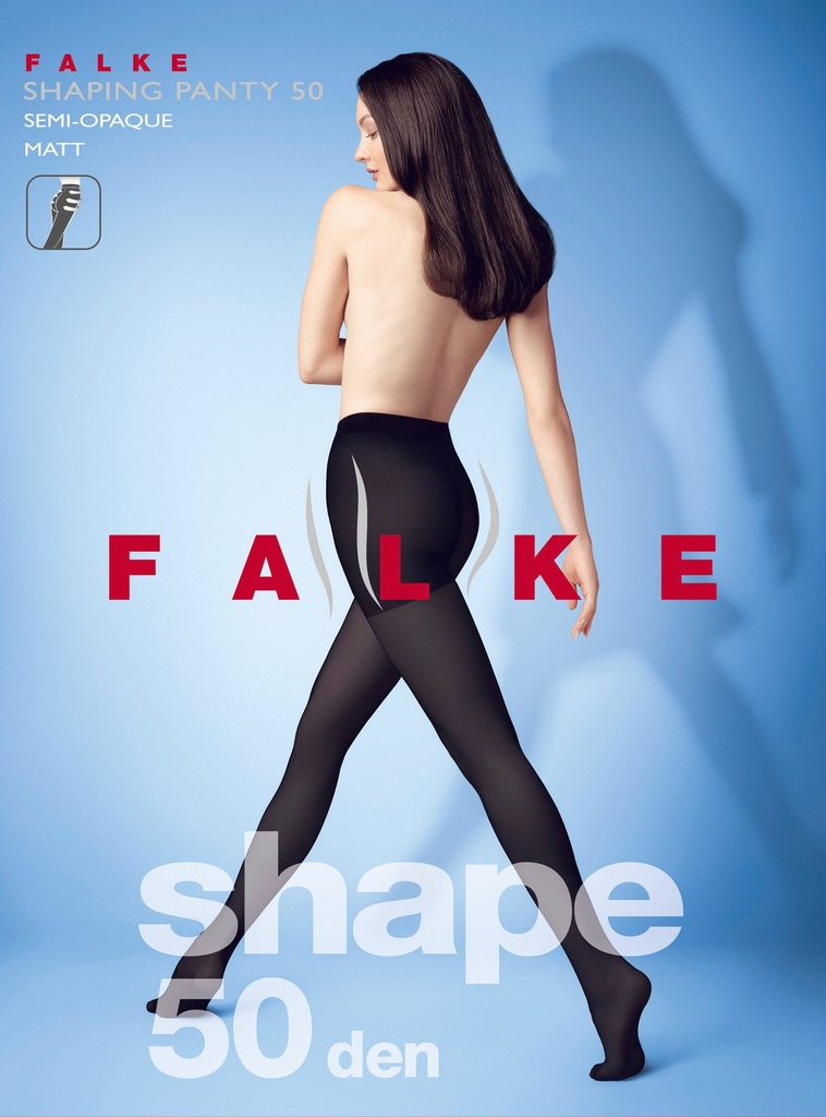 Collant gainant opaque 50 deniers FALKE "Shaping Panty 50" 40513 - Black 3009