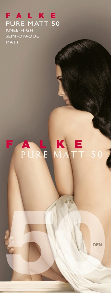Mi-bas opaque 50 deniers FALKE "Pure Matt 50" 41715 - Brenda 5179
