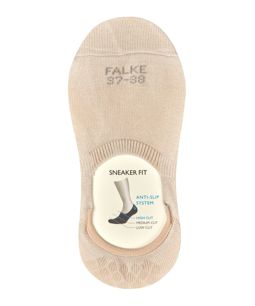 Protège-pieds coton dame FALKE "Step hight cut We care" 46493 - Cream 4011