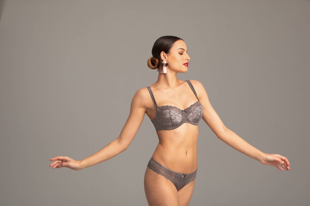 Soutien-gorge Balconnet ANITA ROSA FAIA "Antonia" 5205 - Gris cendré 462