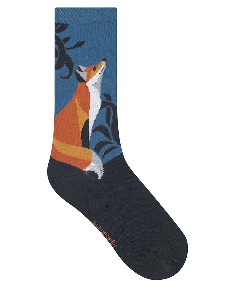 Chaussettes Coton Randonnée Femme Anthracite - Bleuforêt