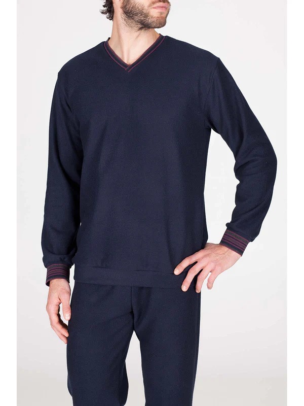 Pyjama long homme homewear BOGLIETTI FAL578 - Bleu 61 (copie)