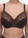 Soutien-gorge à armatures 3 parties enveloppant CHANTELLE "Bold curve" C13M10 - Brun multicolore 0ES