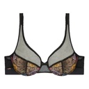 Soutien-gorge armature foulard LOU "Jardin d'Hiver" 54341 - Noir 030