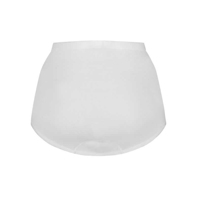 Slip taille haute pack de 2 - TEN CATE "Midi" 32281 - Blanc 010