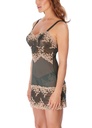 Nuisette dentelle stretch WACOAL "Embrace Lace" WA814191 - Ebony Shifting Sand 076