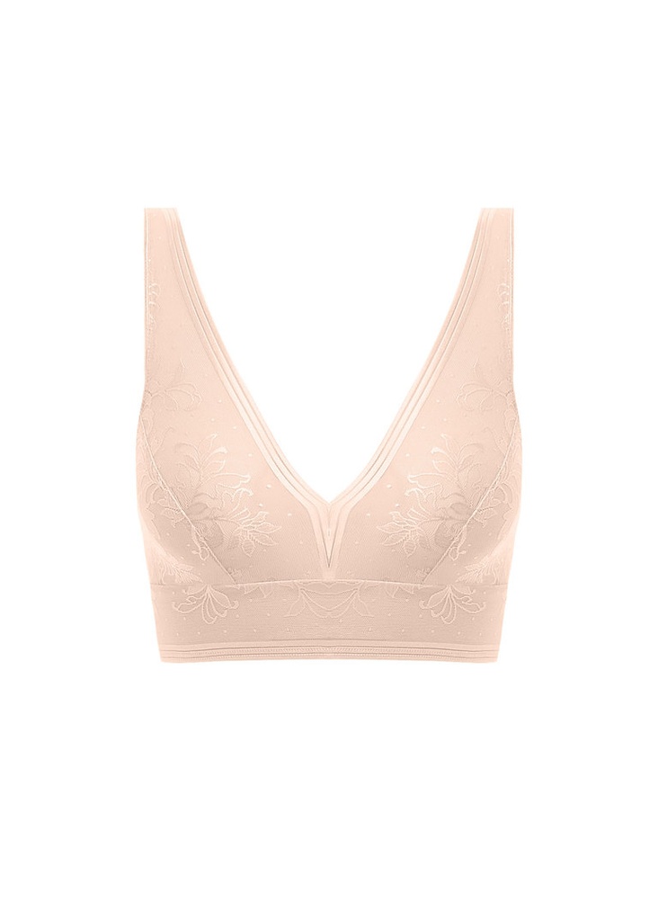 Soutien-gorge brassière sans armature WACOAL "Net Effects" WA810340 - Rose Dust 253