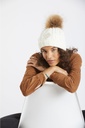 Bonnet doublé de polar - BANANA MOON "Dotto Lemonwood" - Beige JKJ71