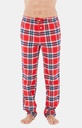 Pyjama long homme boutonné 100% coton pilou Oeko-Tex ARTHUR "Logan" PLC - Rouge LOGAH22