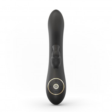 Vibromasseur point G succion clitoris DORCEL "Divine rabbit" Noir (Face)