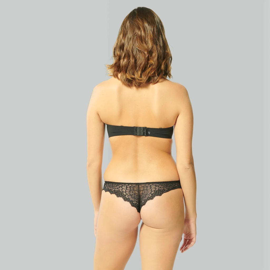 Soutien-gorge bandeau bretelles amovibles SIMONE PERELE "Caresse" 12A300 - Noir 015