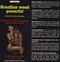 Aphrodisiaques homme et femme stimule la libido & favorise les relations sexuelles "Bois du Brésil surpuissant" 100 ml