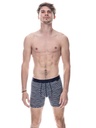 Boxer homme coton avec maintien intérieur LOIC HENRY "Every-D" BD101V - Rayures Marine