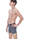 Boxer homme coton avec maintien intérieur LOIC HENRY "Every-D" BD101V - Rayures Marine