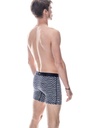 Boxer homme coton avec maintien intérieur LOIC HENRY "Every-D" BD101V - Rayures Marine