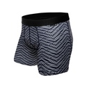 Boxer homme coton avec maintien intérieur LOIC HENRY "Every-D" BD101V - Rayures Marine