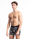 Boxer homme fantaisie en modal avec maintien intérieur LOIC HENRY "Graphic " KBM301V - Winter Multicolore