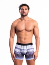 Boxer homme fantaisie en polyester avec maintien intérieur LOIC HENRY "Indentity" KBI059X - Husky Multicolore