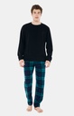 Pyjama long homme polaire ARTHUR "Bill" ERN - Vert BILLH22