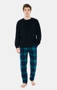 Pyjama long homme polaire ARTHUR "Bill" ERN - Vert BILLH22