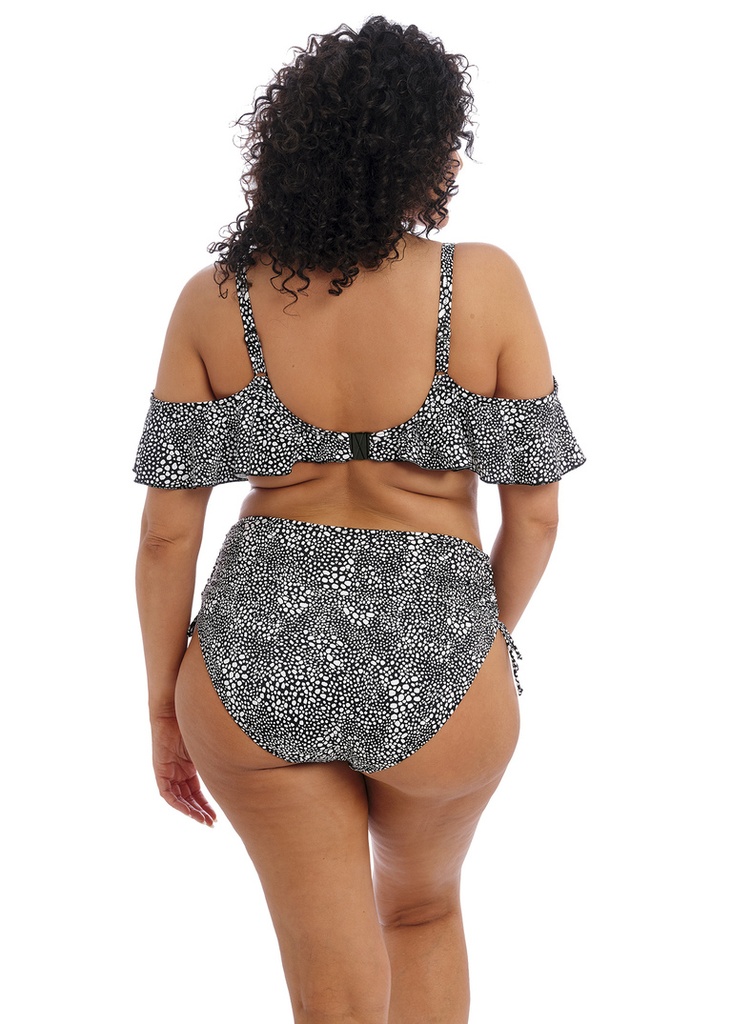 Haut de bikini avec volant ELOMI "Pebble Cove - Noir motif BLK