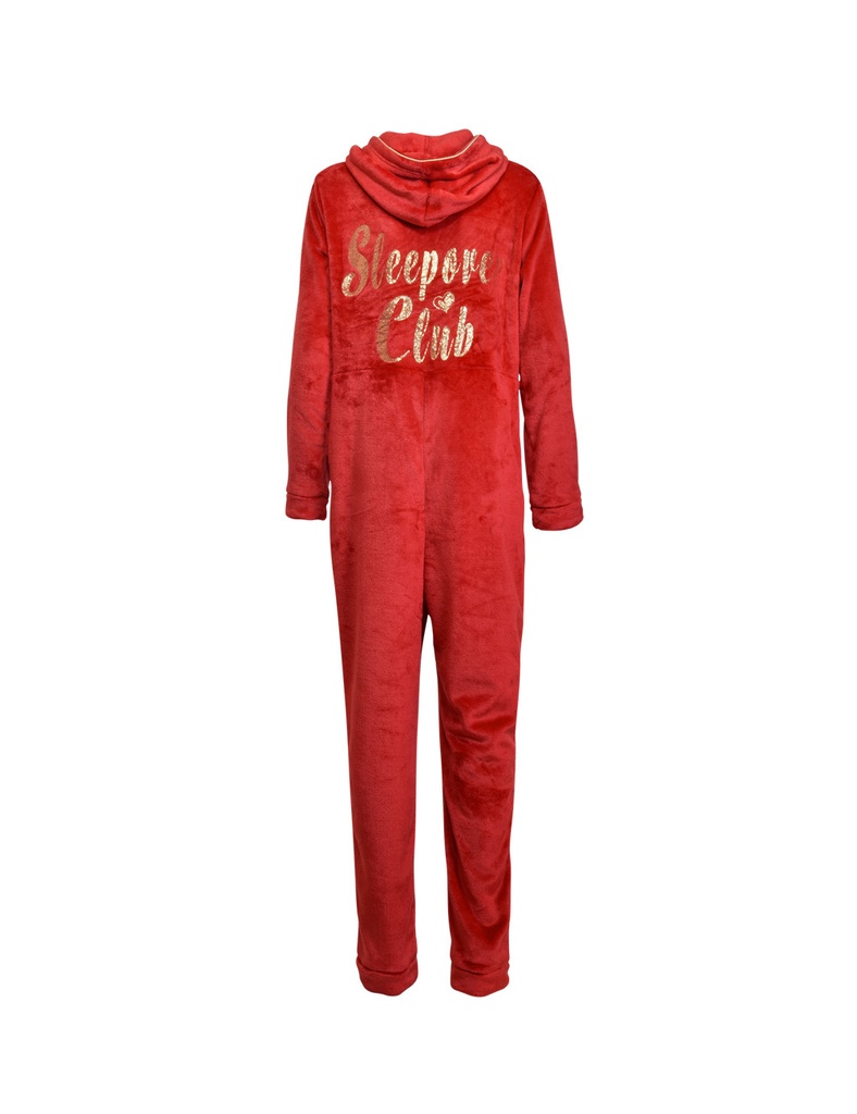 Pyjama combinaison dame VERDISSIMA CB10 - Rouge 00005