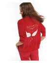 Pyjama long dame avec fermeture éclair VERDISSIMA LI11 - Rouge 00005